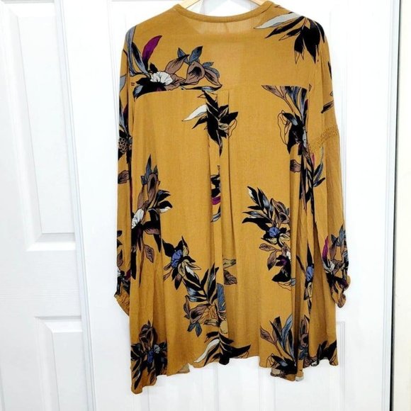 *SOLD* FREE PEOPLE Boho Mini Smock Dress Size M - Picture 11 of 12